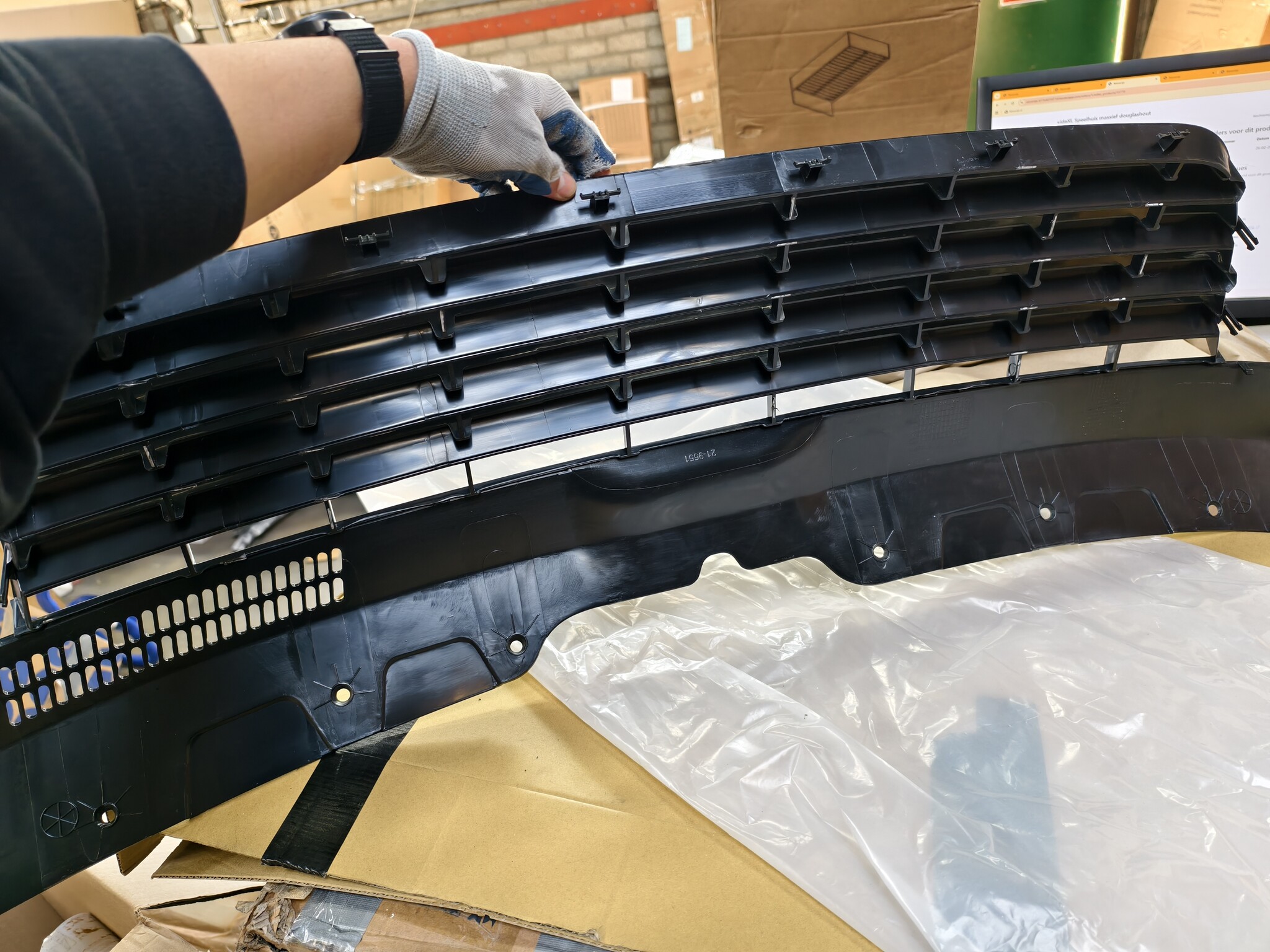 Voorgrill Glanzend Zwart VW T5 Transporter 2004-2009 53% Korting