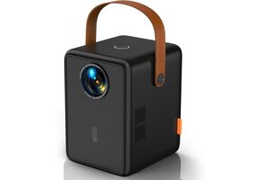 Draagbare Mini Beamer Zwart - 1080p HD Buitenbioscoop met 52% Korting