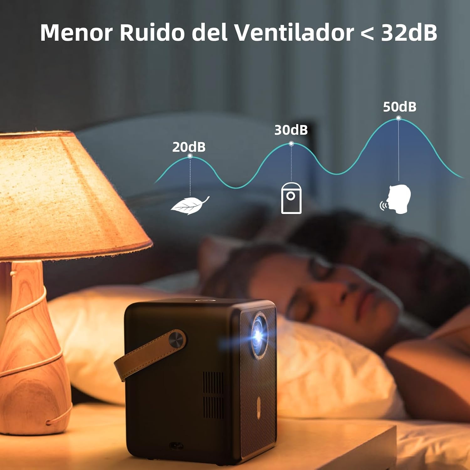 Draagbare Mini Beamer Zwart - 1080p Full HD, 13000 Lumen, 300 inch (34% korting)