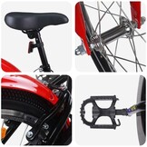 Kinderfiets 22 Inch Rood/Zwart (7-12 jaar) - 35% Korting