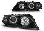 Koplampen Zwart Angel Eyes BMW E46 (09/01-03/05) - 59% Korting