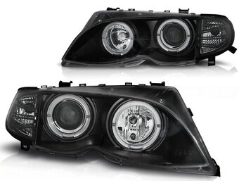 Angel Eyes Koplampen Zwart BMW E46 (2001-2005) - 55% Korting