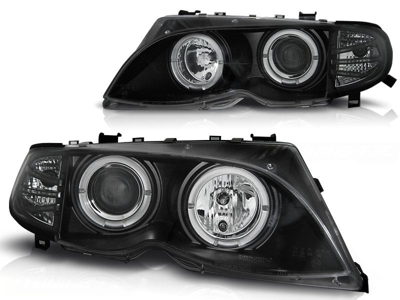 Angel Eyes Koplampen Zwart BMW E46 (2001-2005) - 55% Korting