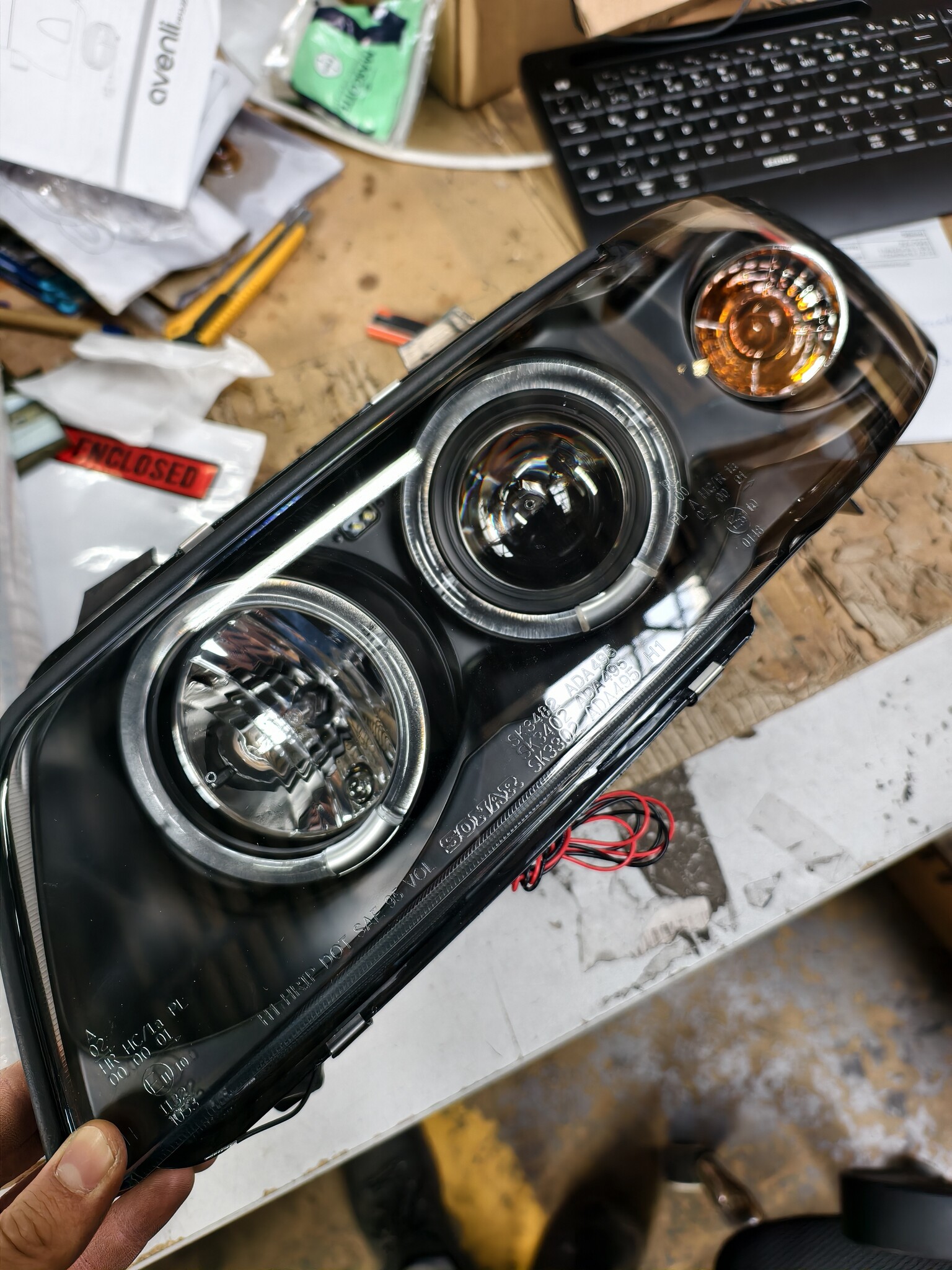 Projectorkoplampen Audi A4 (B5) Zwart - 50% Korting