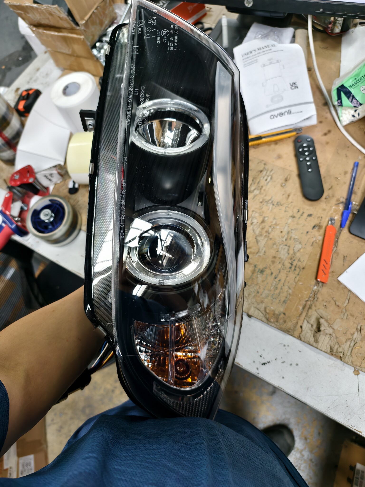 Projectorkoplampen BMW E90 E91 Zwart - 55% Korting