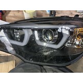 BMW X5 E70 Koplampen 2007-2013 Zwart 3D LED Halo DRL -55%