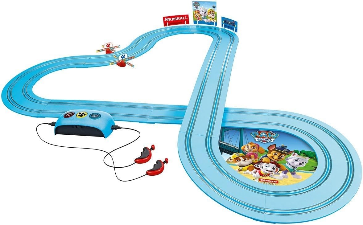 Paw Patrol Racebaan 2,4m met 2 Voertuigen & Controllers - 34% Korting!