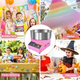 Commerciële Elektrische Suikerspinmachine 1000W Roze - 34% Korting
