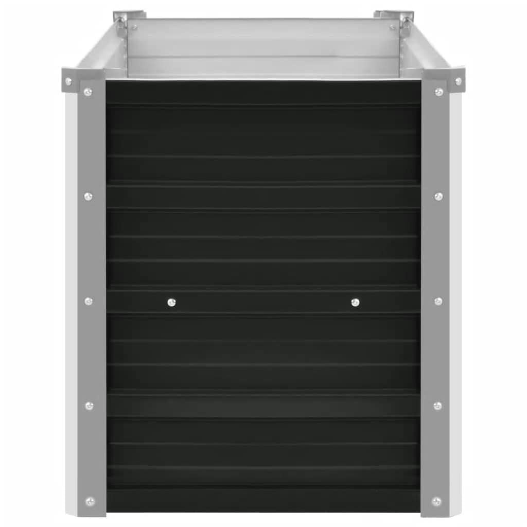 Verhoogde Plantenbak 160x40x45 cm Staal Antraciet - 34% Korting