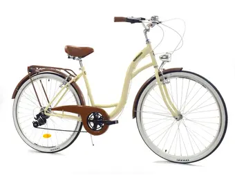 Meisjesfiets 26 inch Crème Bruin - 55% Korting
