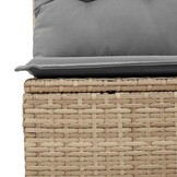 VidaXL Tuinhoekbank met Kussens Poly Rattan Beige - 35% Korting