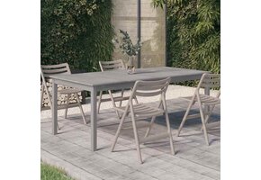 vidaXL Tuintafel 200x100x75 cm Acaciahout Grijs - 47% Korting!