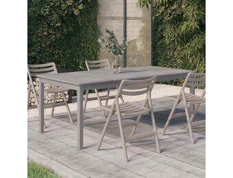 VidaXL Tuintafel Acaciahout 200x100x75 cm Grijs - 35% Korting