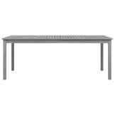 VidaXL Tuintafel Acaciahout 200x100x75 cm Grijs - 35% Korting