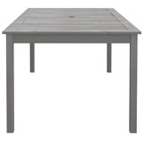 VidaXL Tuintafel Acaciahout 200x100x75 cm Grijs - 35% Korting