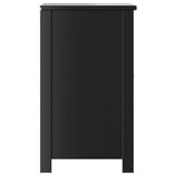 vidaXL Wastafelkast BERG 60x34x59 cm Grenenhout Zwart - 34% Korting