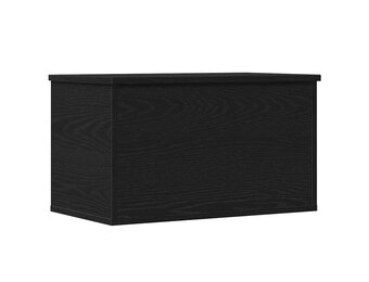 VidaXL Opbergdoos Zwart Eiken Hout - 60x35x35 cm - 33% Korting