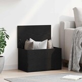 VidaXL Opbergdoos Zwart Eiken Hout - 60x35x35 cm - 33% Korting
