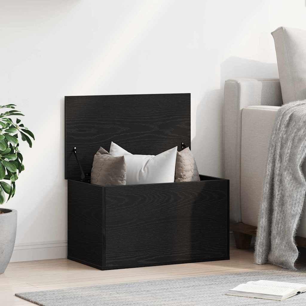 VidaXL Opbergdoos Zwart Eiken Hout - 60x35x35 cm - 33% Korting