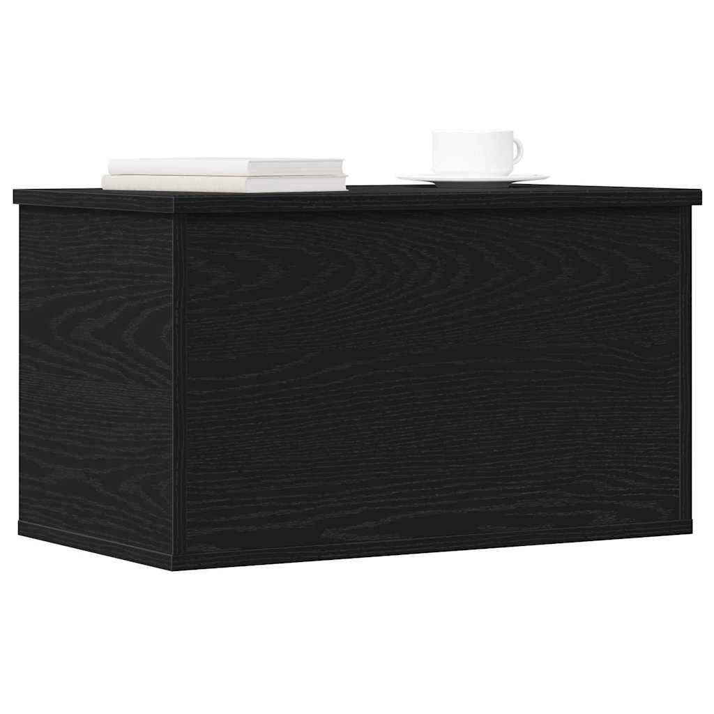 VidaXL Opbergdoos Zwart Eiken Hout - 60x35x35 cm - 33% Korting