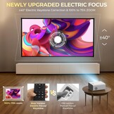 Mini Beamer Wit 1080P HD 18000 Lumen - 34% Korting