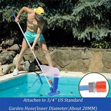 Zwembadstofzuiger Bodemreiniger 180cm | 34% Korting | Borstelkop