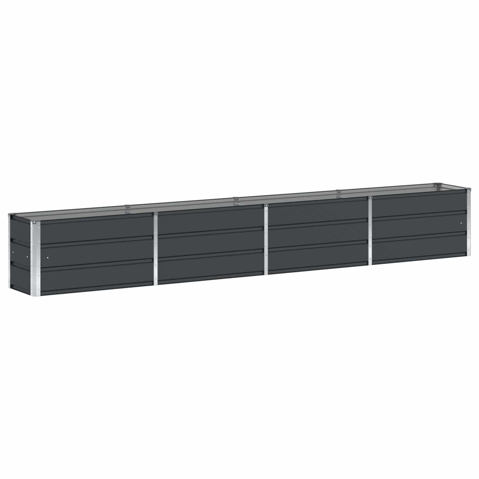 Plantenbak Antraciet Staal 320x40x45cm - 34% Korting