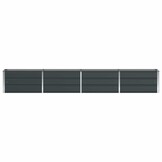 Plantenbak Antraciet Staal 320x40x45cm - 34% Korting