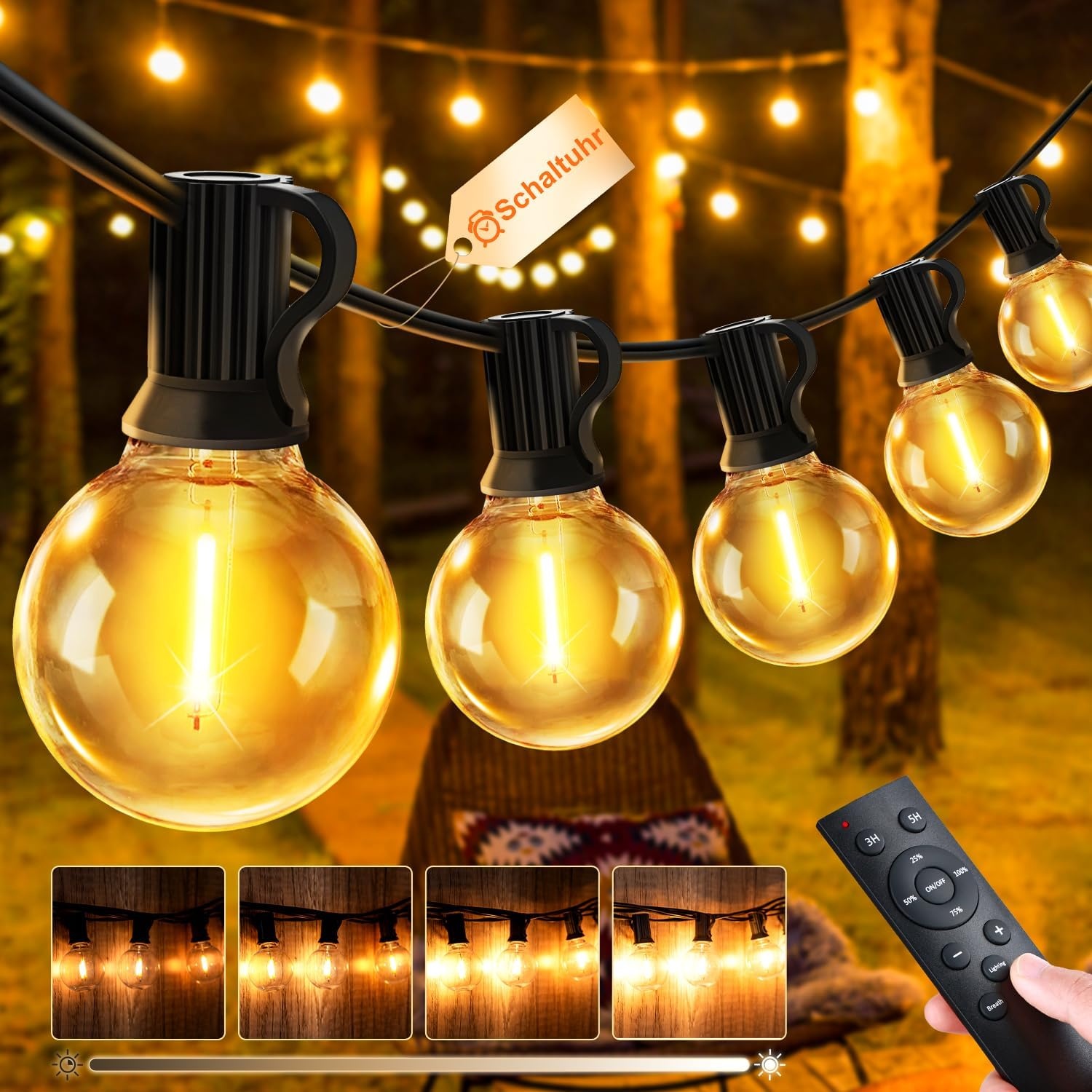 LED Lichtsnoer Buiten 45M Warm Wit - 34% Korting