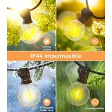 LED Lichtsnoer Buiten 45M Warm Wit - 34% Korting