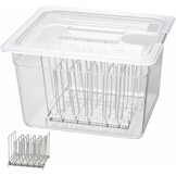 Sous Vide Container 11L met RVS Rek & Deksel - 34% Korting