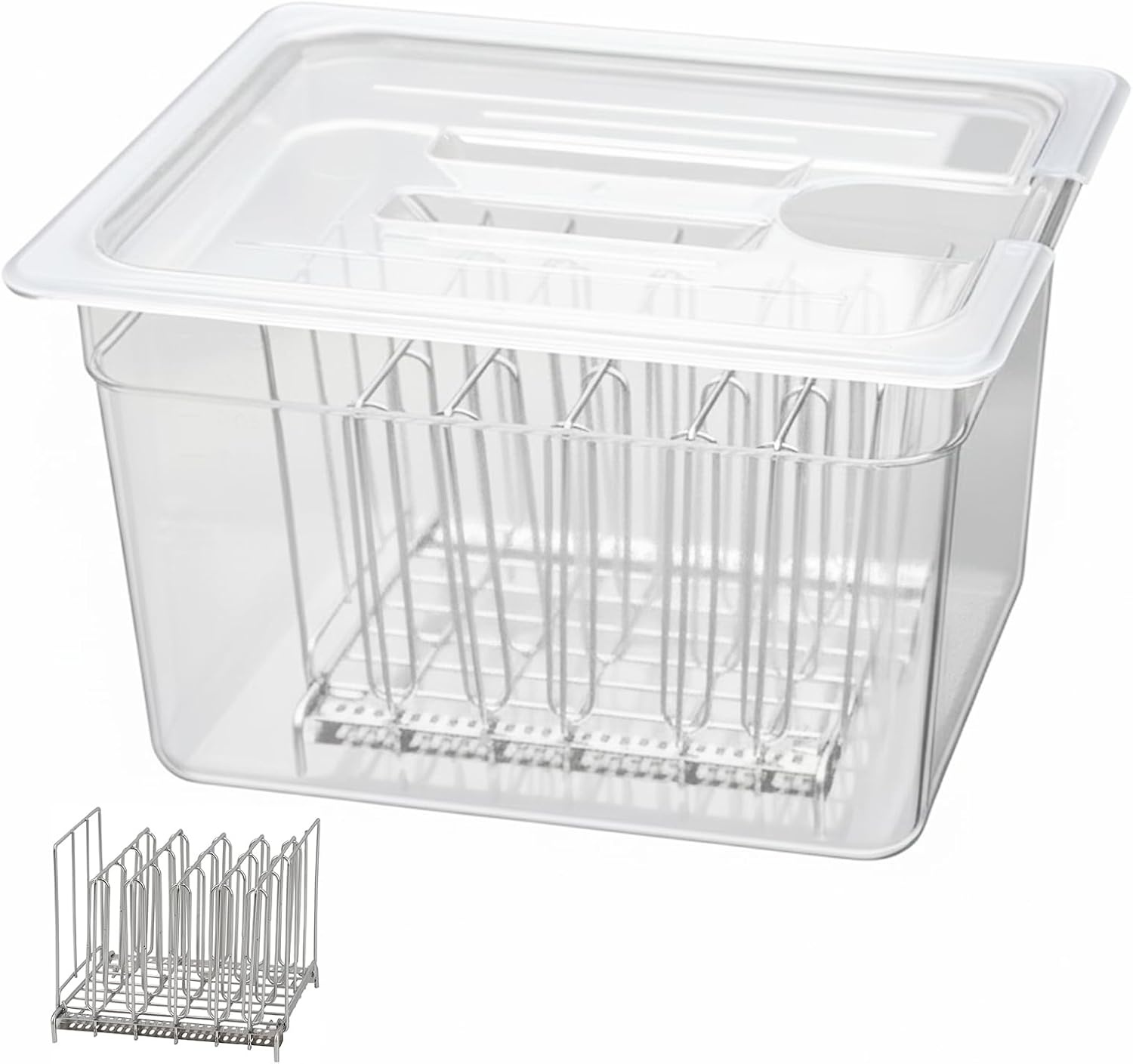 Sous Vide Container 11L met RVS Rek & Deksel - 34% Korting