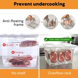 Sous Vide Container 11L met RVS Rek & Deksel - 34% Korting