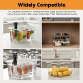 Sous Vide Container 11L met RVS Rek & Deksel - 34% Korting