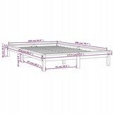 Bedframe Grenenhout 160x200 cm - 35% Korting