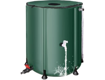Opvouwbare Regenton Groen 200L | Regenwater Opslag, 2 Kranen & Filter | 34% Korting