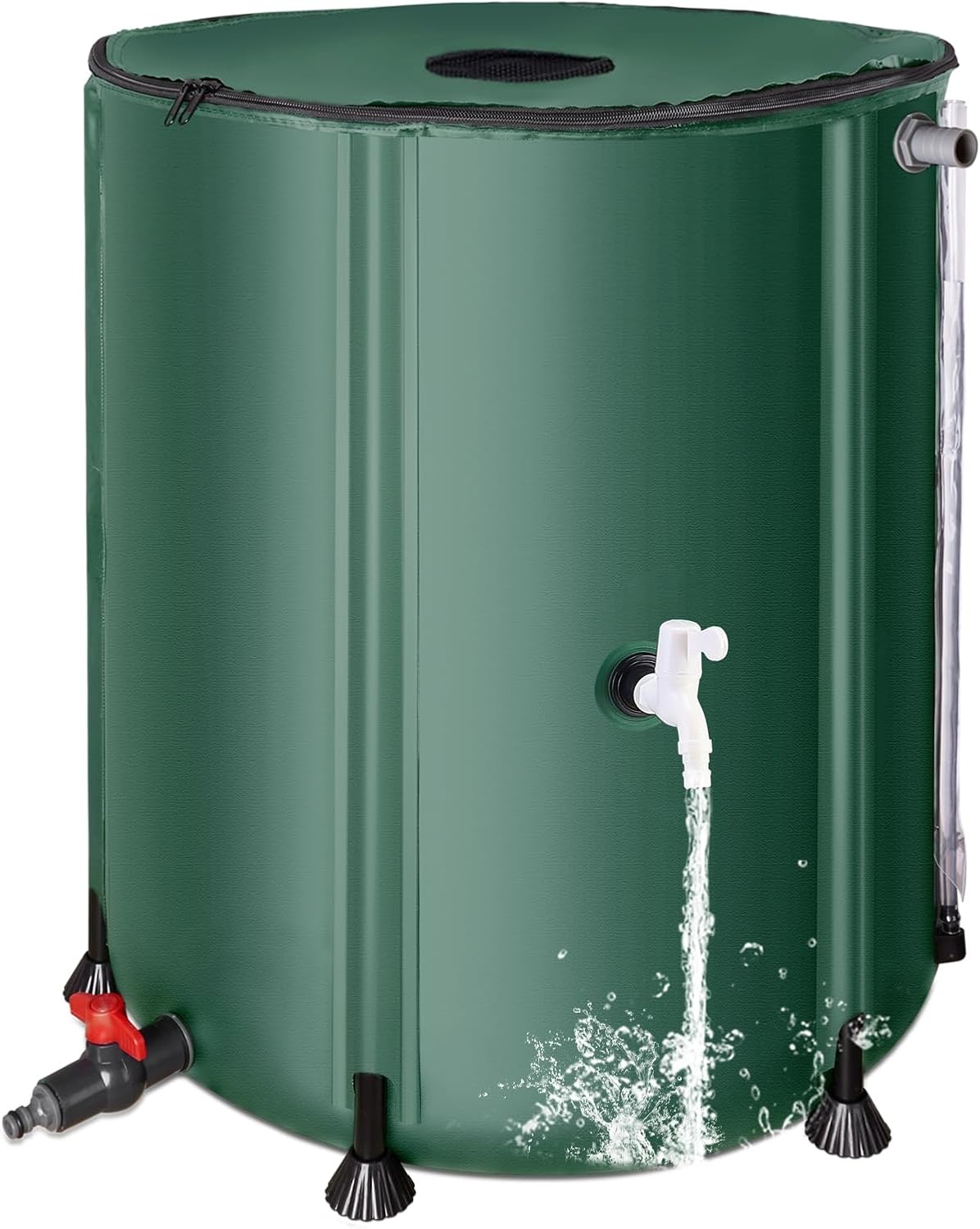 Opvouwbare Regenton Groen 200L | Regenwater Opslag, 2 Kranen & Filter | 34% Korting