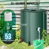 Opvouwbare Regenton Groen 200L | Regenwater Opslag, 2 Kranen & Filter | 34% Korting