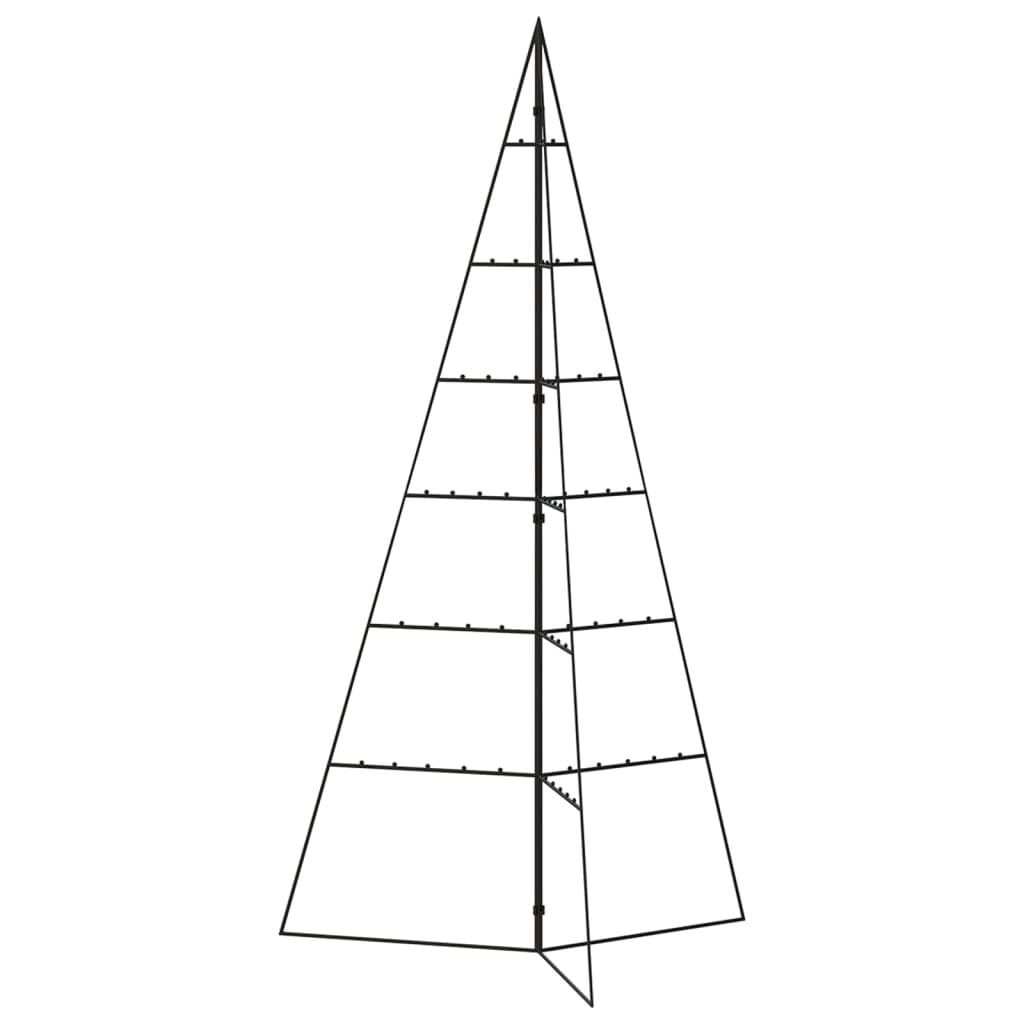 VidaXL Kerstboom 140 cm Metaal Zwart - 78% Korting