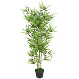 Kunst bamboe plant 120cm groen - 34% korting
