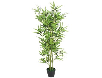 Kunst bamboe plant 120cm groen - 34% korting