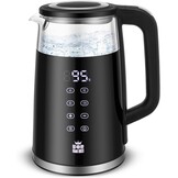 ForMe Glazen Waterkoker 1,7L, Temperatuurkeuze & Warmhoudfunctie - 33% Korting!