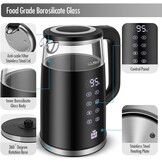 ForMe Glazen Waterkoker 1,7L, Temperatuurkeuze & Warmhoudfunctie - 33% Korting!