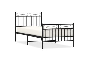 VidaXL Zwart Metalen Bedframe 90x200 cm - 47% Korting