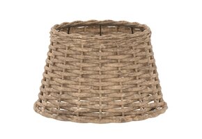 VidaXL Lampenkap Wicker Bruin Ø38x23 cm - 45% Korting