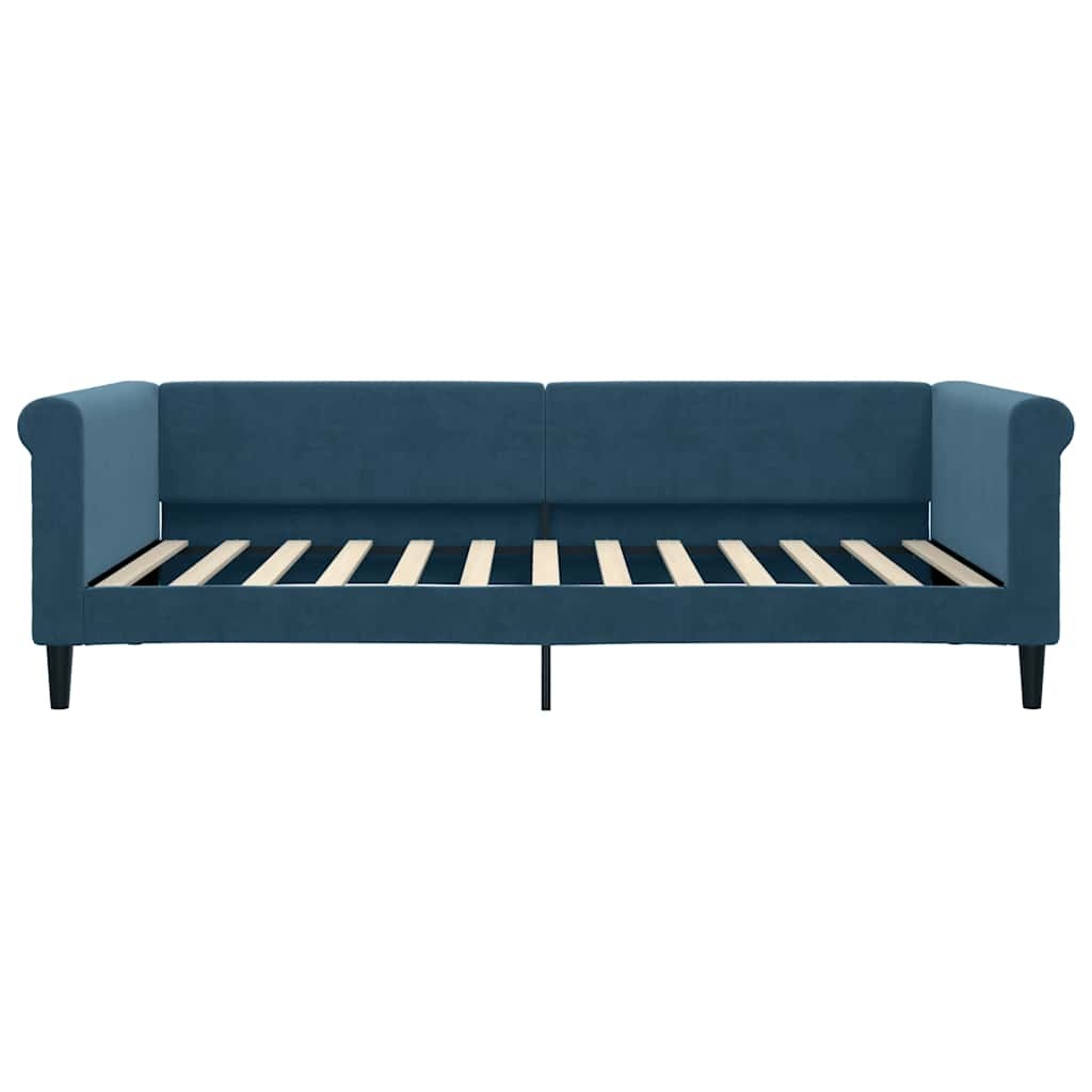 Blauwe Slaapbank Fluweel 100x200 cm - 35% Korting