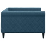 Blauwe Slaapbank Fluweel 100x200 cm - 35% Korting