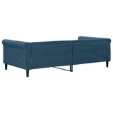 Blauwe Slaapbank Fluweel 100x200 cm - 35% Korting