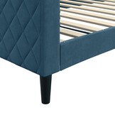 Blauwe Slaapbank Fluweel 100x200 cm - 35% Korting