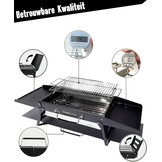 Opvouwbare Houtskoolbarbecue Zwart (39x27 cm) - 34% Korting!